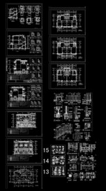 现代住宅建筑图纸