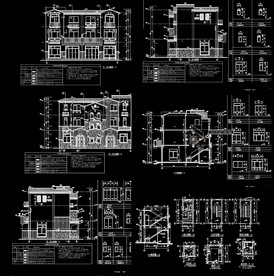 欧式住宅建筑图纸