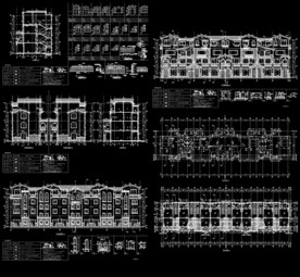 双拼别墅建筑设计图纸