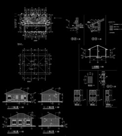 单层房屋建筑图纸