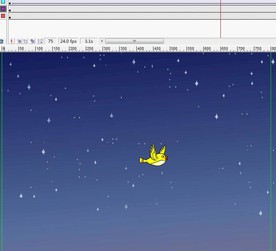星空下忙碌的小鸟6秒