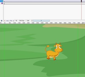 牛牛在草地上面走过6秒