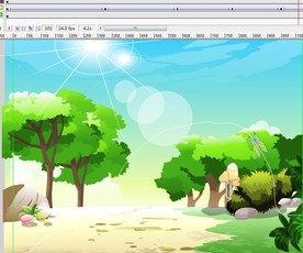 太阳下拍翅膀飞蝴蝶6秒