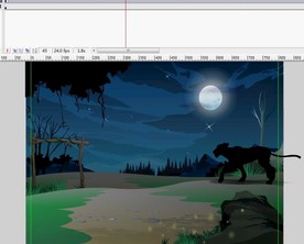 夜晚在深林出没的野兽6秒