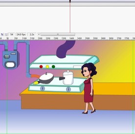 夫人走到厨房动画6秒