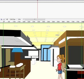 年轻女子在奢侈品商场走过6秒