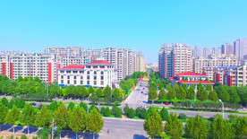 现代城市 住宅小区航拍