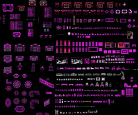 室内CAD图块素材