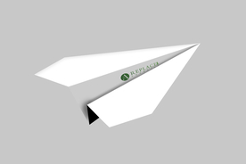 空白纸飞机样机