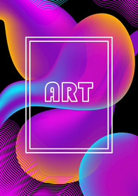 炫彩商业综合体海报不规则 图形