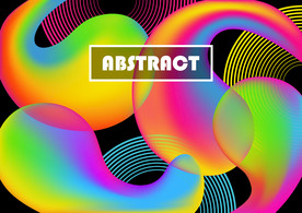 炫彩商业综合体扭曲几何图形