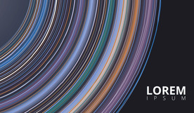 炫彩质感圆形线条背景