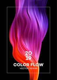 炫彩商业质感几何图形背景海报