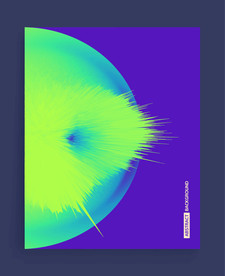 炫彩商业几何图形海报圆形
