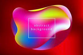 炫彩商业综合体海报几何图形