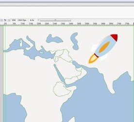 地球上面有火箭飞过6秒