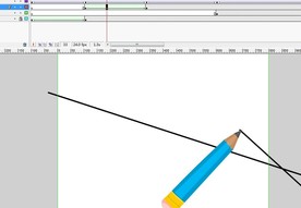 铅笔在上面画线条6秒