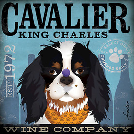 复古怀旧抽象狗狗可爱动物装饰画