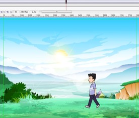 男子在荒野边走过6秒动画