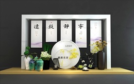 新中式地产营销中心美陈小景