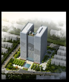 办公楼景观设计效果图