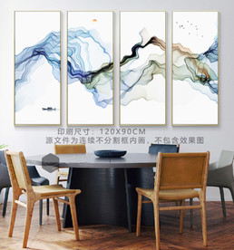 抽象装饰画 水彩画 挂画