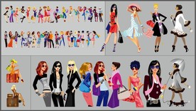 矢量都市时尚人物系列设计