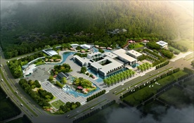 公园景观鸟瞰效果图