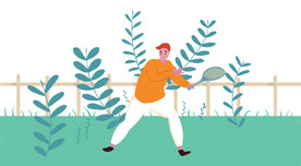 运动 插画 漫画 人物 锻炼