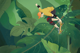 运动 插画 漫画 人物 锻炼