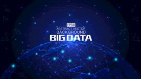 全球通讯矢量大数据科技背景