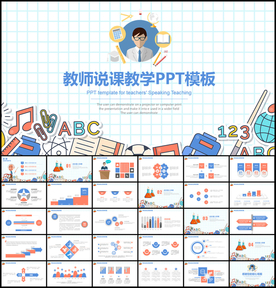 教师说课教育教学PPT模板
