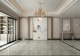 3D室内空景渲染效果图 正面