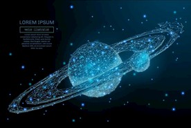 未来科技太空中星球运动