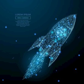 矢量粒子火箭升空科技背景