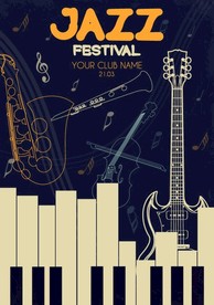 爵士音乐创意海报