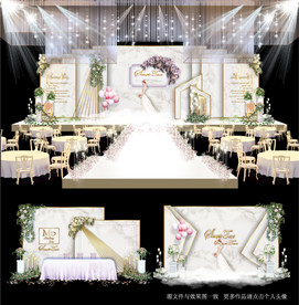 白色大理石主题婚礼