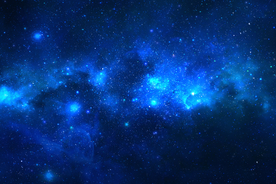 大尺寸蓝色星空吊顶壁画