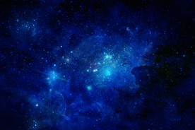 高清蓝色星空背景