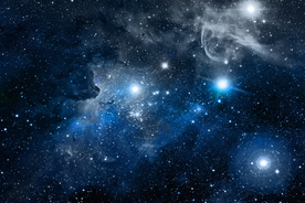 大型蓝色星空背景