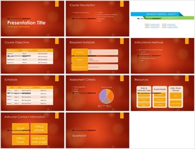18红色年终总结通用PPT