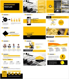 炫酷简约通用年终总结商务PPT