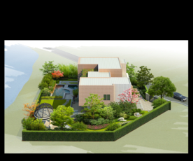 别墅庭院景观设计效果图