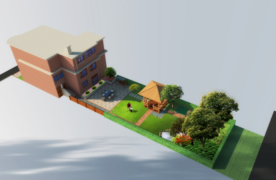 别墅庭院景观设计效果图