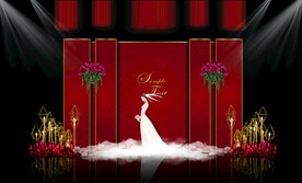 红色婚礼效果图