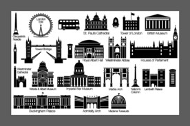 矢量伦敦地标建筑系列