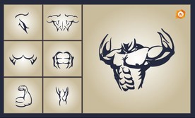 矢量健身实用图形系列