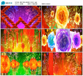 舞蹈 中国结 舞台背景视频成品