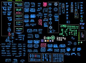 CAD沙发组合素材