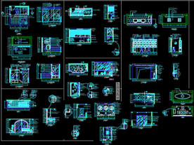 阳台装修立剖面图
